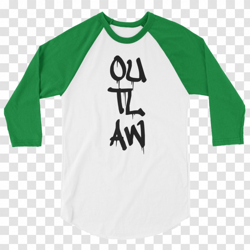 T-shirt Raglan Sleeve Top - Black - Graffiti Dad T Shirt Transparent PNG