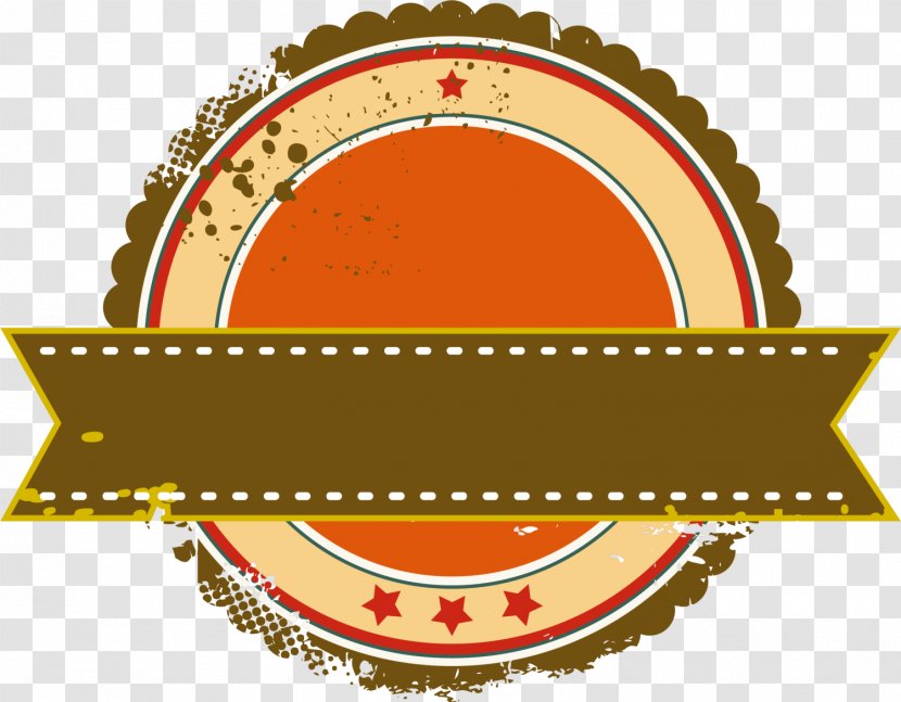 French Fries Roseville Logo Ribbon - Food - Brown Badge Transparent PNG