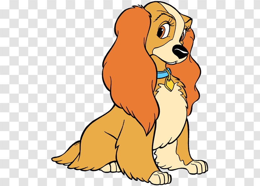 Puppy Lady And The Tramp Dog Walt Disney Company Clip Art - Wildlife Transparent PNG