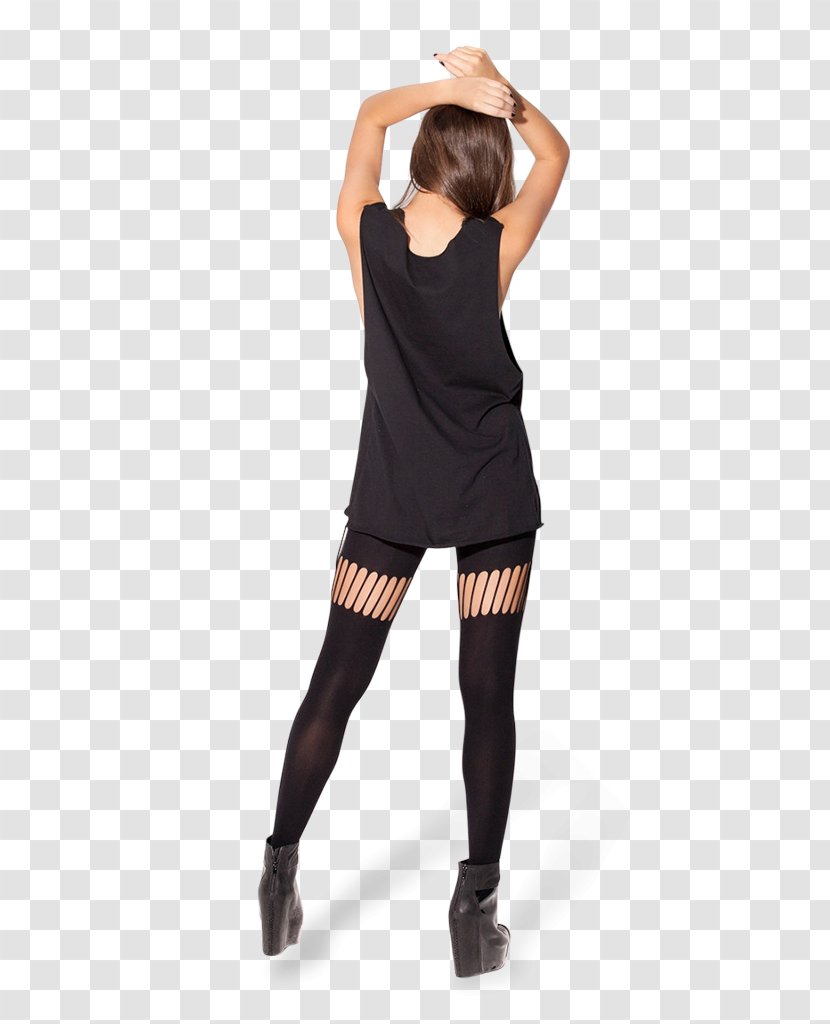 Leggings Shoulder Little Black Dress Sleeve - Watercolor Transparent PNG