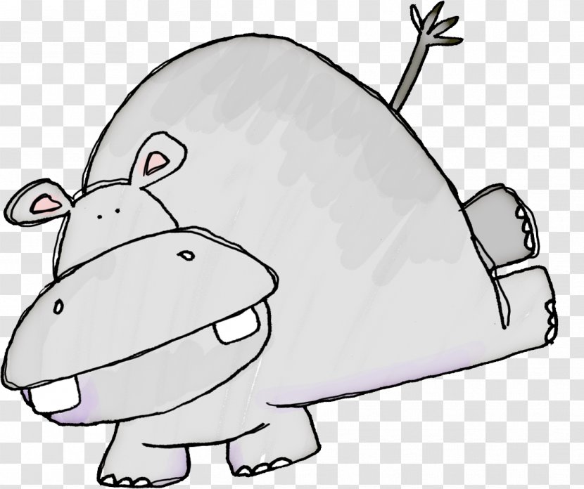 Drawing Hippopotamus Clip Art - Cartoon - Hippo Transparent PNG