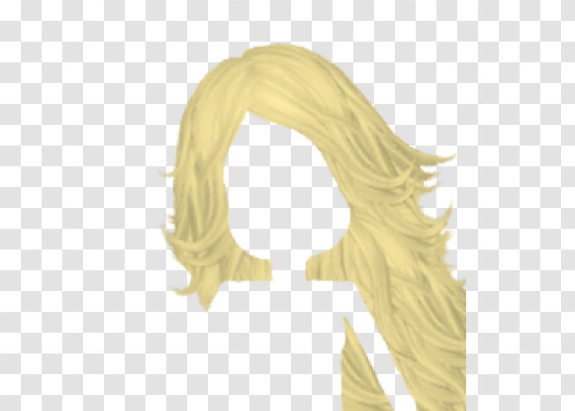 Blond Long Hair Wig Clip Art - Heart - Blonde Haired Cliparts Transparent PNG
