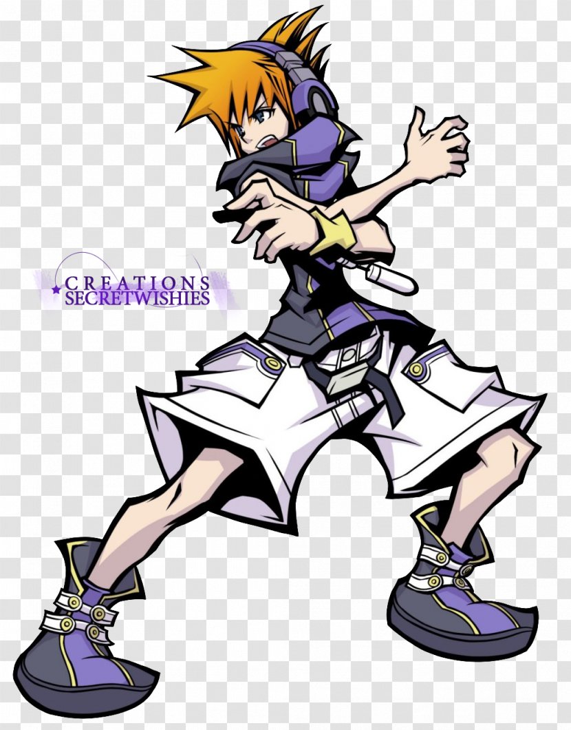 The World Ends With You Video Game Kingdom Hearts Character Protagonist - Cartoon Transparent PNG