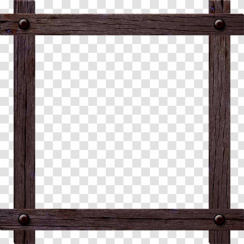 Wood Pattern - Pretty Brown Wooden Frame Transparent PNG