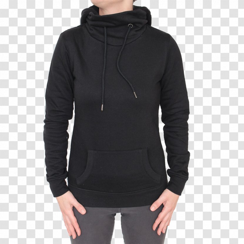 Hoodie T-shirt Coat Jacket - Black - Urban Women Transparent PNG