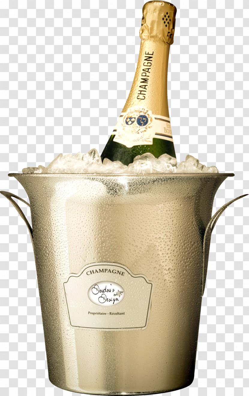 Distilled Beverage Champagne Brandy Wine Beer - Ice Bucket Material Free To Pull Transparent PNG