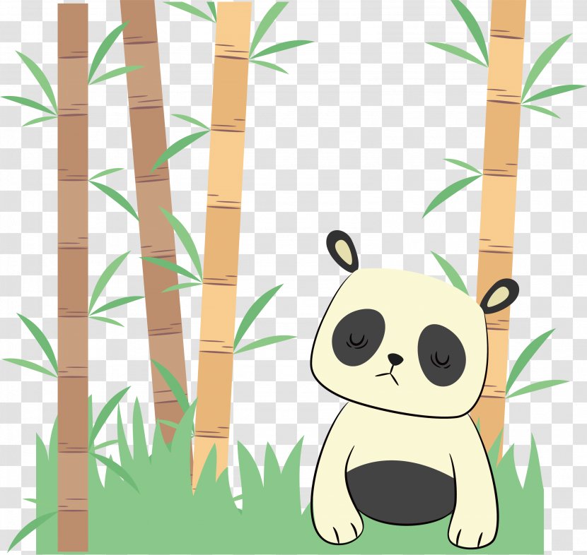 Bear Giant Panda Red - Organism - Unhappy Transparent PNG