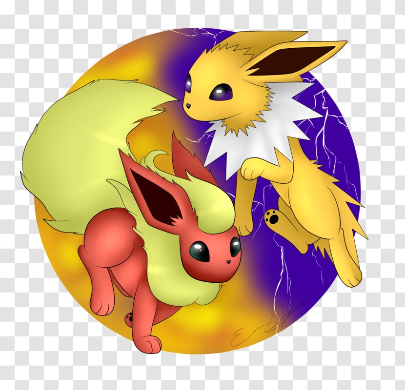 Jolteon Easter Bunny Flareon Rabbit Egg - Rabits And Hares - Danger Zone Transparent PNG