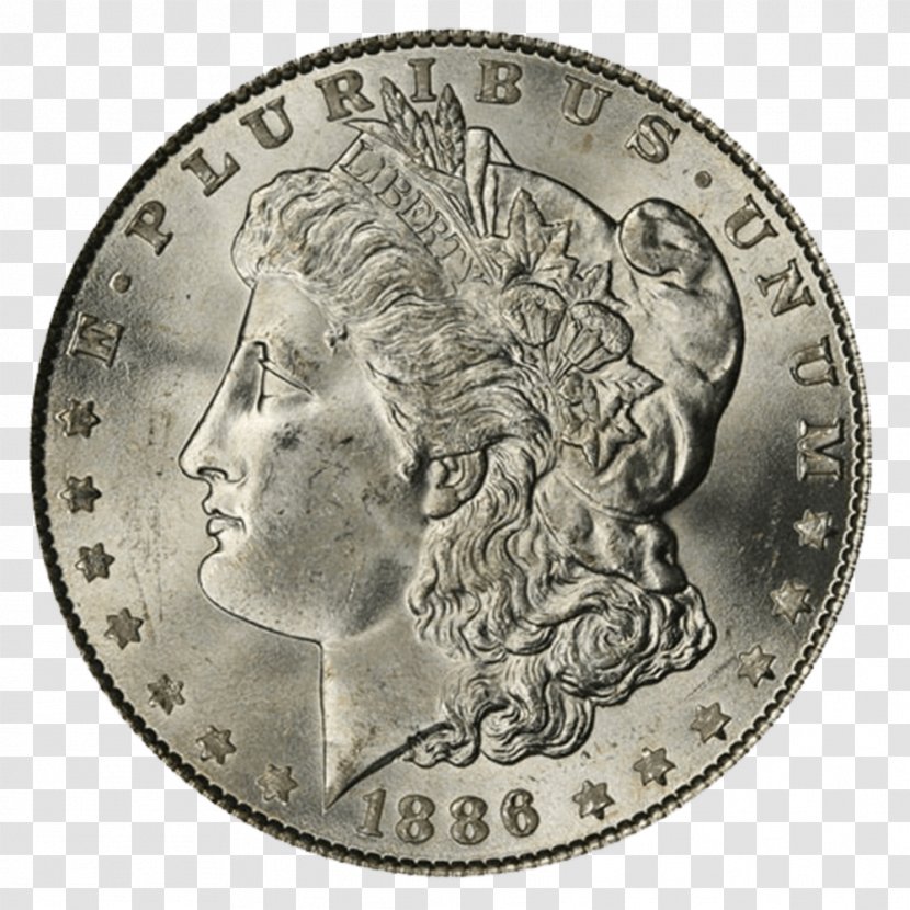 Dollar Coin Morgan United States Peace - Money - Silver Eucalyptus Transparent PNG