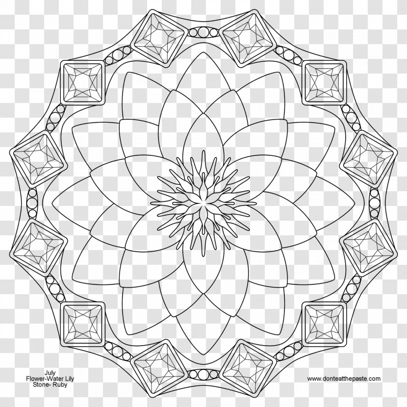 Mandala Coloring Book Drawing - Buddhism - Lg Transparent PNG