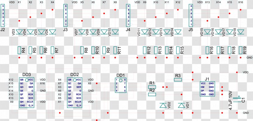 Line Point Electronic Component Circuit Font - Diagram Transparent PNG