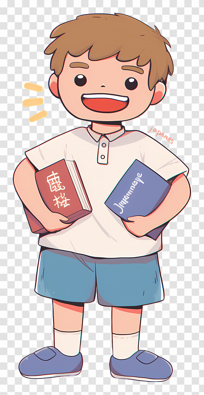 School Boy - Boy Holding Books For Learning Transparent PNG