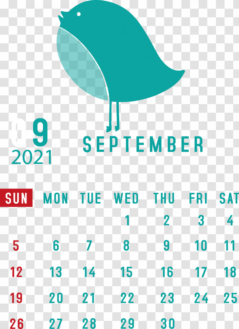 September 2021 Printable Calendar September 2021 Calendar Transparent PNG