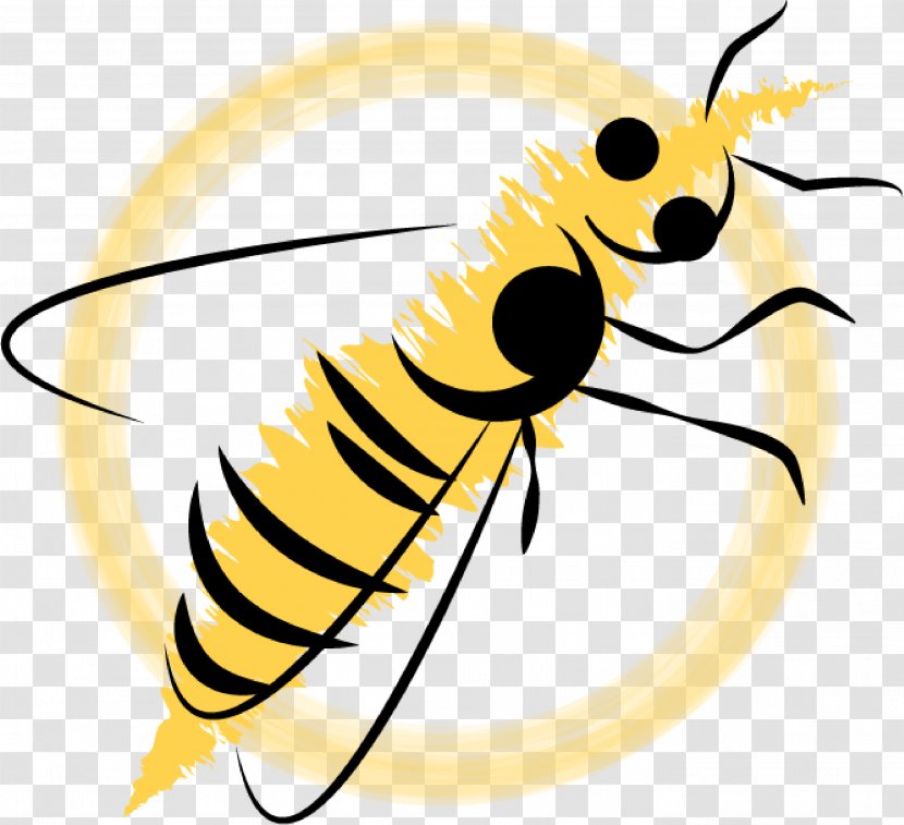 Honey Bee YouTube Campervans Clip Art - Pest - Logo Transparent PNG