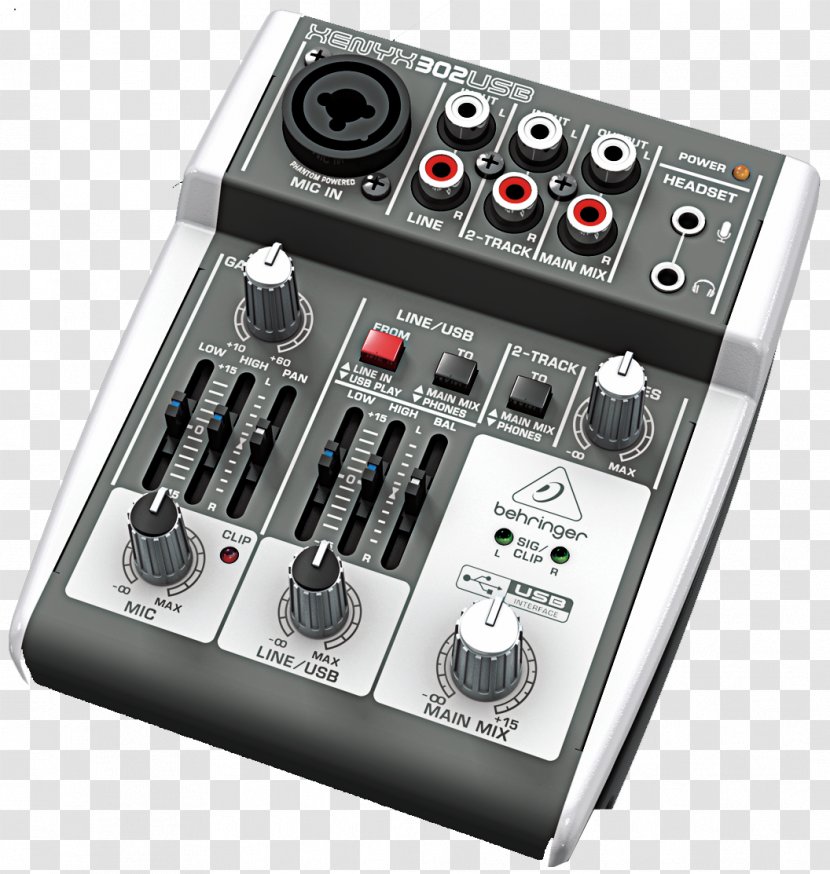 Audio Mixers Microphone Behringer Sound - Tree - Mixer Transparent PNG