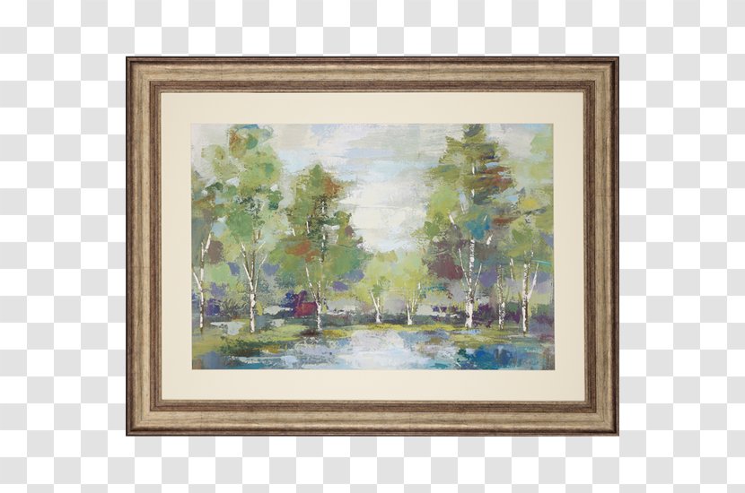 Watercolor Painting Tree Canvas Landscape - Rectangle - Underwear Scenic View Transparent PNG