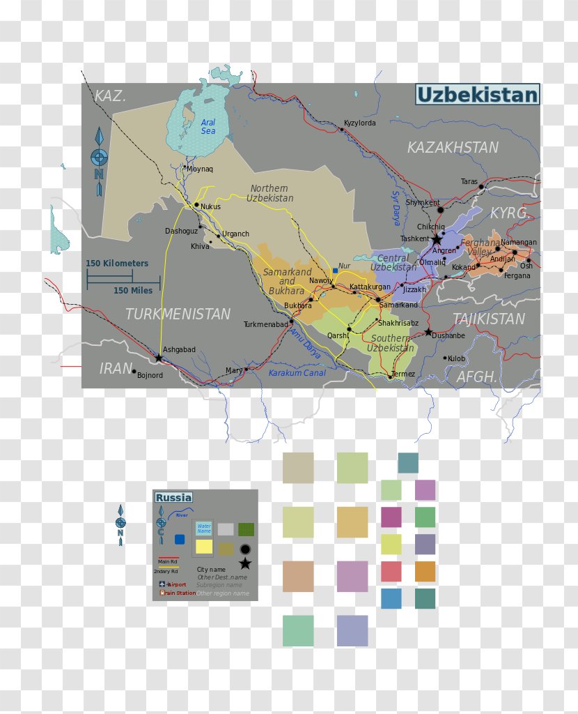 Uzbekistan Map Tuberculosis Transparent PNG