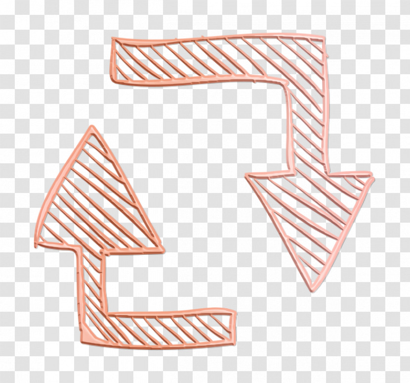 Retweet Icon Arrows Icon Social Media Hand Drawn Icon Transparent PNG