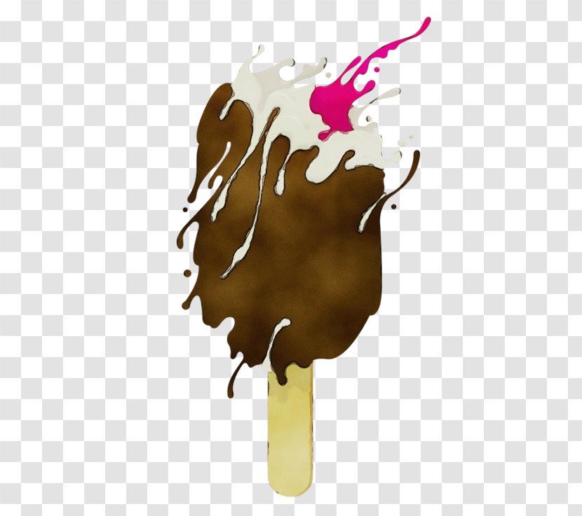 Ice Cream - Watercolor - Ink Gelato Transparent PNG