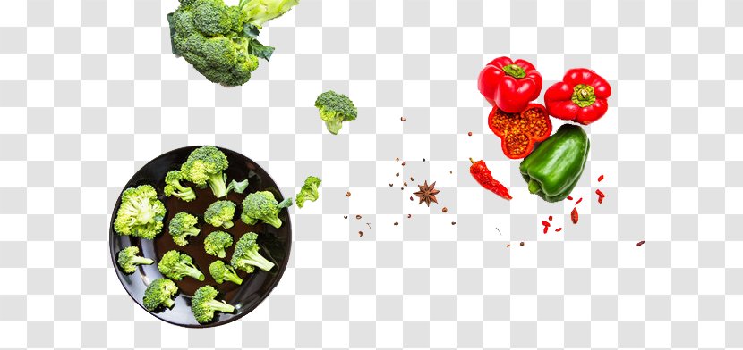Bell Pepper U0100sh Vegetable Paprika Broccoli - Floating Vegetables Transparent PNG