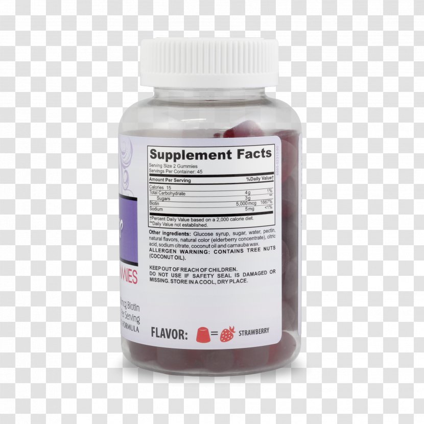 Nutrient Gummi Candy Biotin Hair Vitamin - Deficiency - 90's Transparent PNG