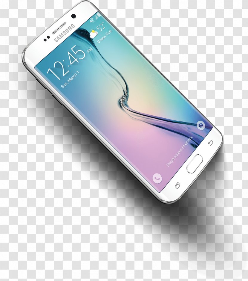 Samsung Galaxy S6 Edge Telephone Smartphone Apple - Technology - Intelligent Mobile Phone Transparent PNG