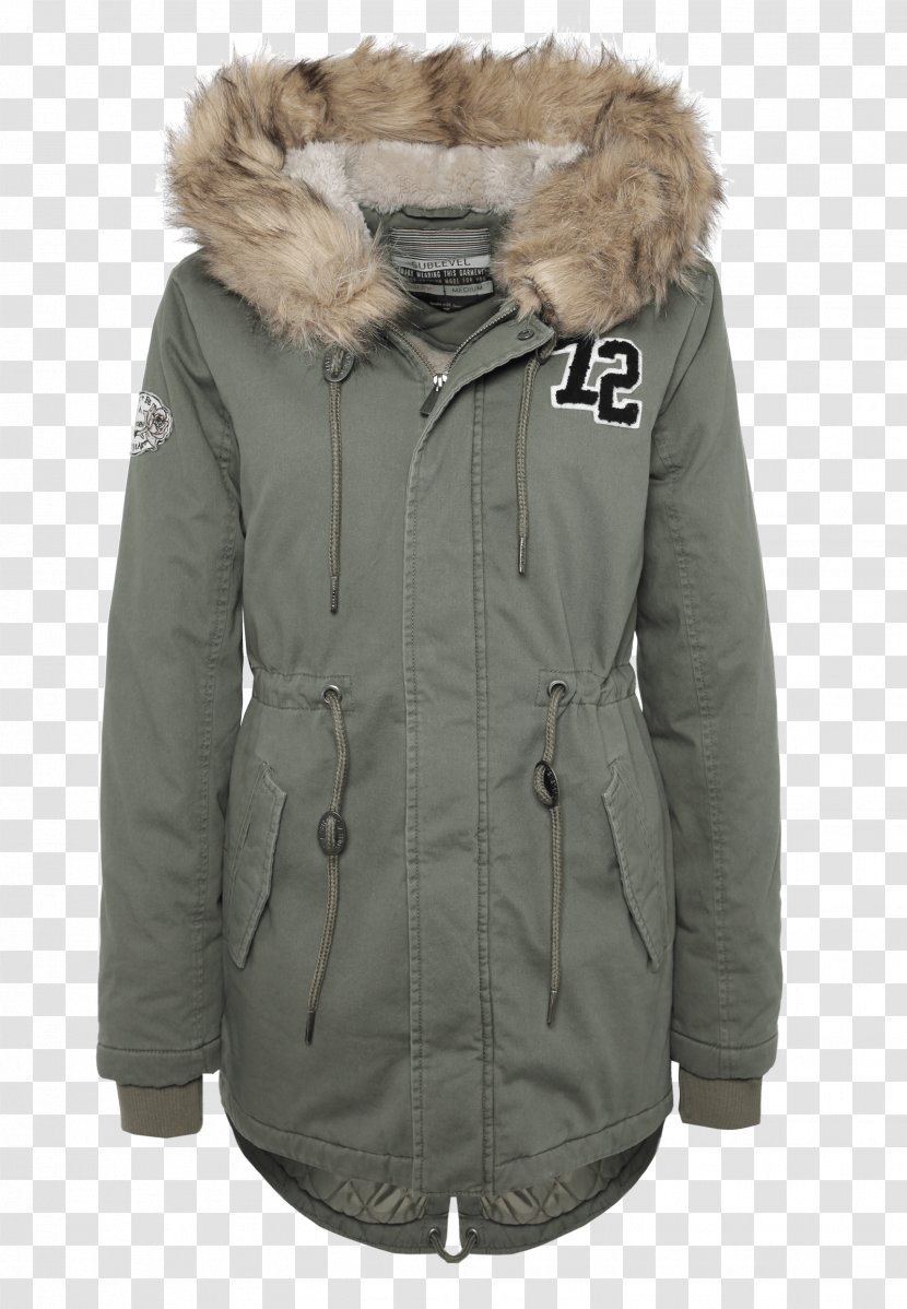 Hood Jacket Fake Fur Parca Parka - Ca Transparent PNG