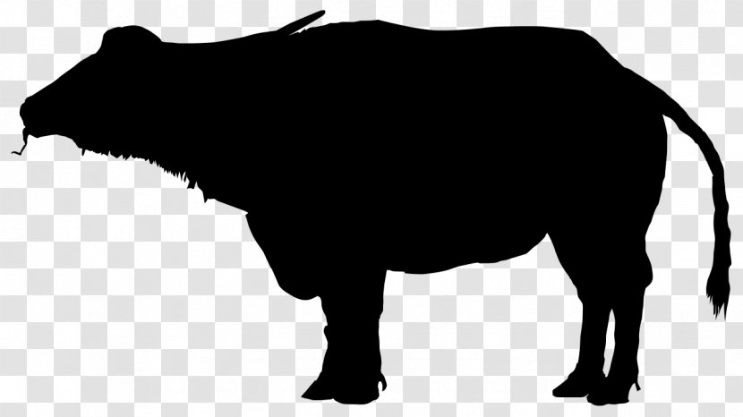 Water Buffalo Clip Art - Dairy Cow - Silhouettes Transparent PNG