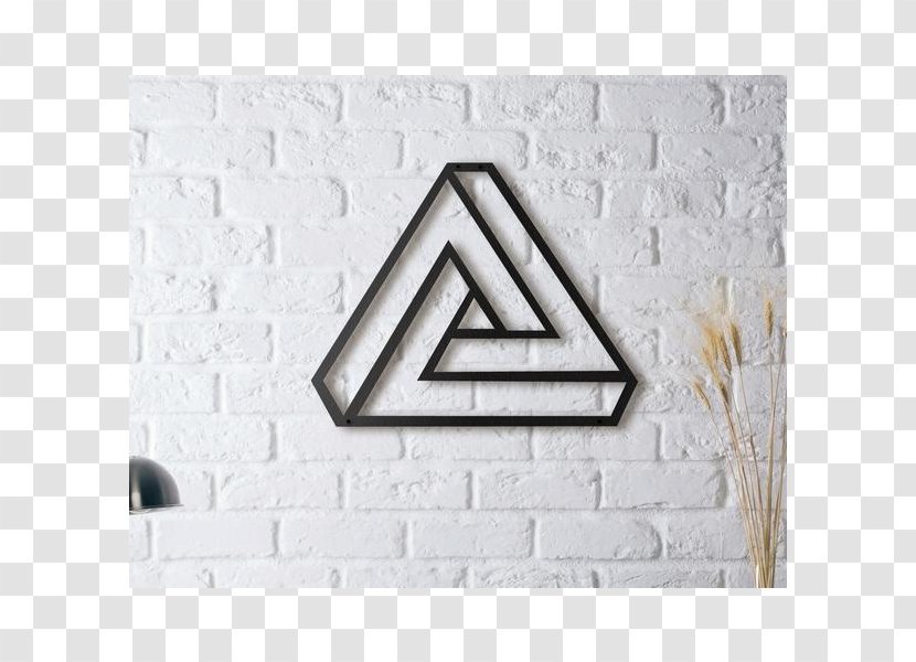 EOS.IO Wall Airdrop Art Poster - Brand - Penrose Triangle Transparent PNG