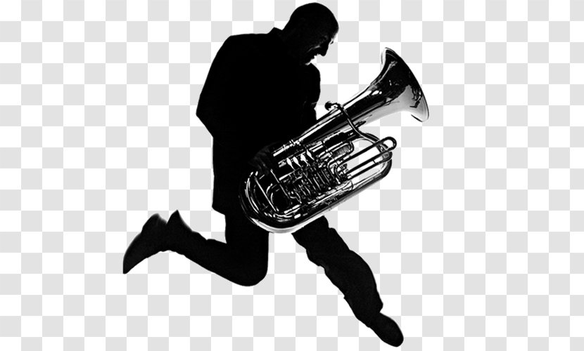 Trumpet Tuba Saxhorn Tenor Horn Mellophone - Watercolor Transparent PNG