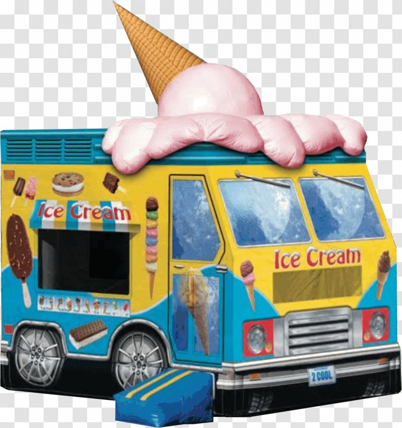 Ice Cream Cones Van Parlor Strawberry - Motor Vehicle Transparent PNG