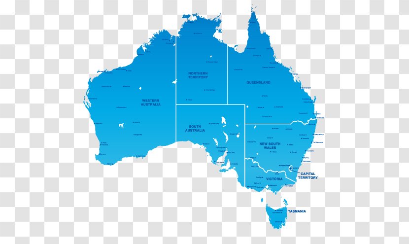 Australia Vector Map - World Transparent PNG