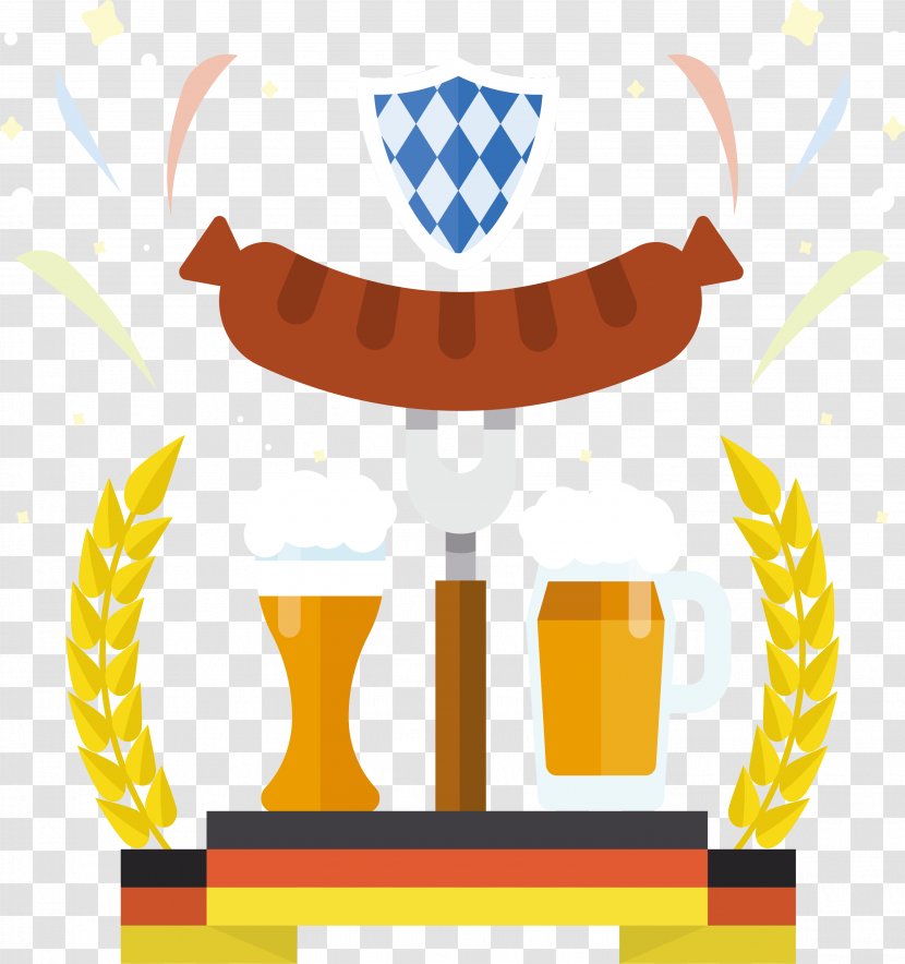 Oktoberfest Germany Beer German Cuisine Illustration - Festival Poster Transparent PNG
