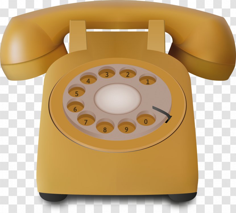 Telephone Icon - Rotary Dial - Vector Hand-painted Retro Phone Transparent PNG
