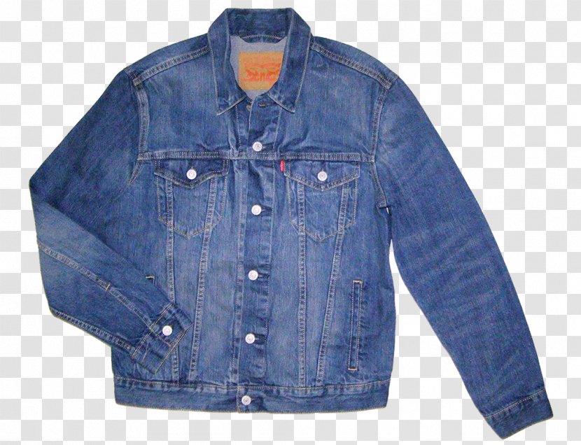Blue Junction Denim Jacket Levi Strauss & Co. Textile Transparent PNG