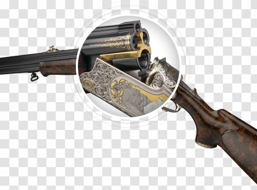 Gun Barrel Firearm Shotgun Combination Weapon - Watercolor Transparent PNG