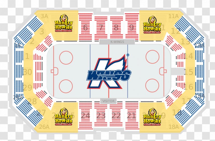 Wings Event Center Kalamazoo Seating Assignment Sports Venue Stadium - Area - Road Card Transparent PNG