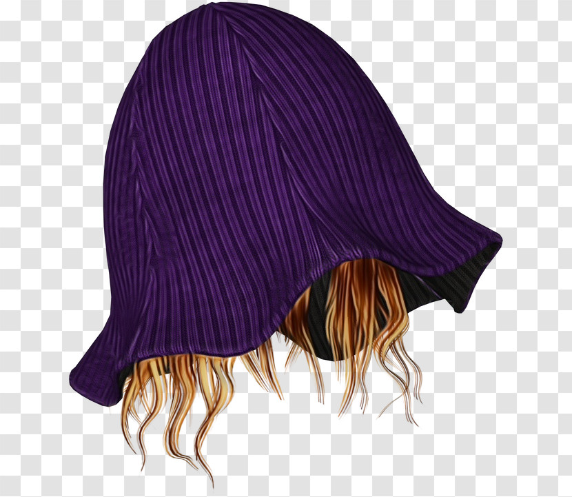 Knit Cap Hat Violet Magenta Beanie Transparent PNG