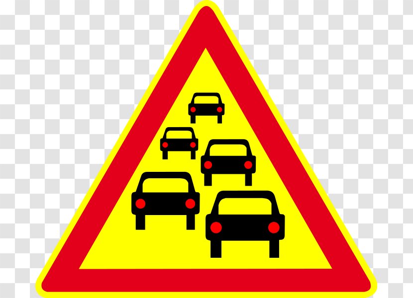 Danger Road Sign In France Traffic Panneau De Signalisation Routière Temporaire En Code - Triangle - Car Signs Transparent PNG