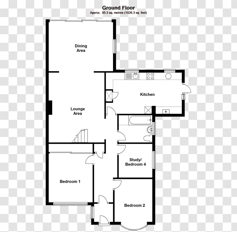 Floor Plan Line - White - Design Transparent PNG