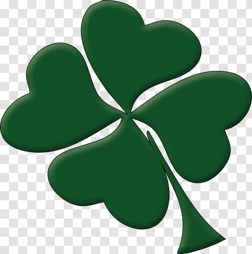 Saint Patrick's Day Shamrock Ireland Irish People Clip Art - Fourleaf Clover - Happy St Patricks Transparent PNG