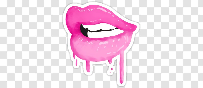 Sticker Lip Decal Clip Art - Lipstick - Smile Transparent PNG