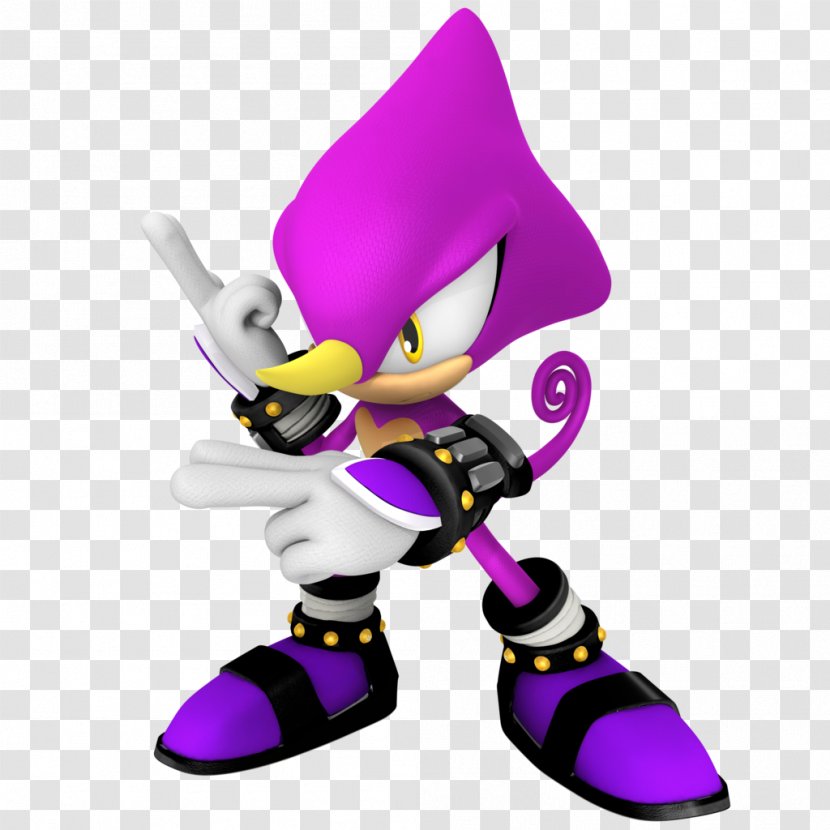 Espio The Chameleon Sonic Fighters Amy Rose Heroes Hedgehog - Purple - Rock Transparent PNG
