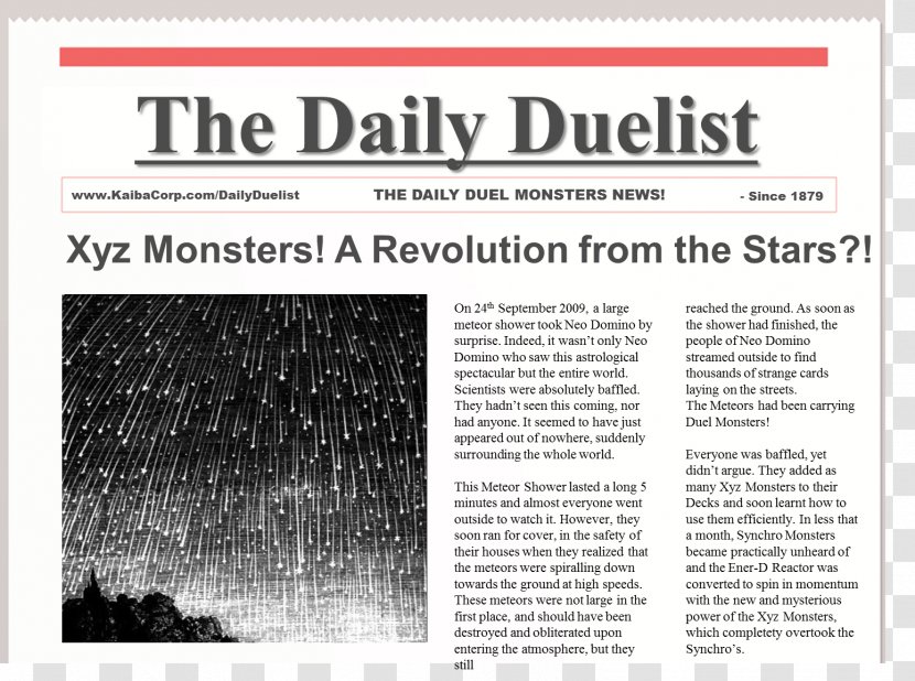 Newspaper Perseids Meteor Shower Brand Meteoroid - Text Transparent PNG