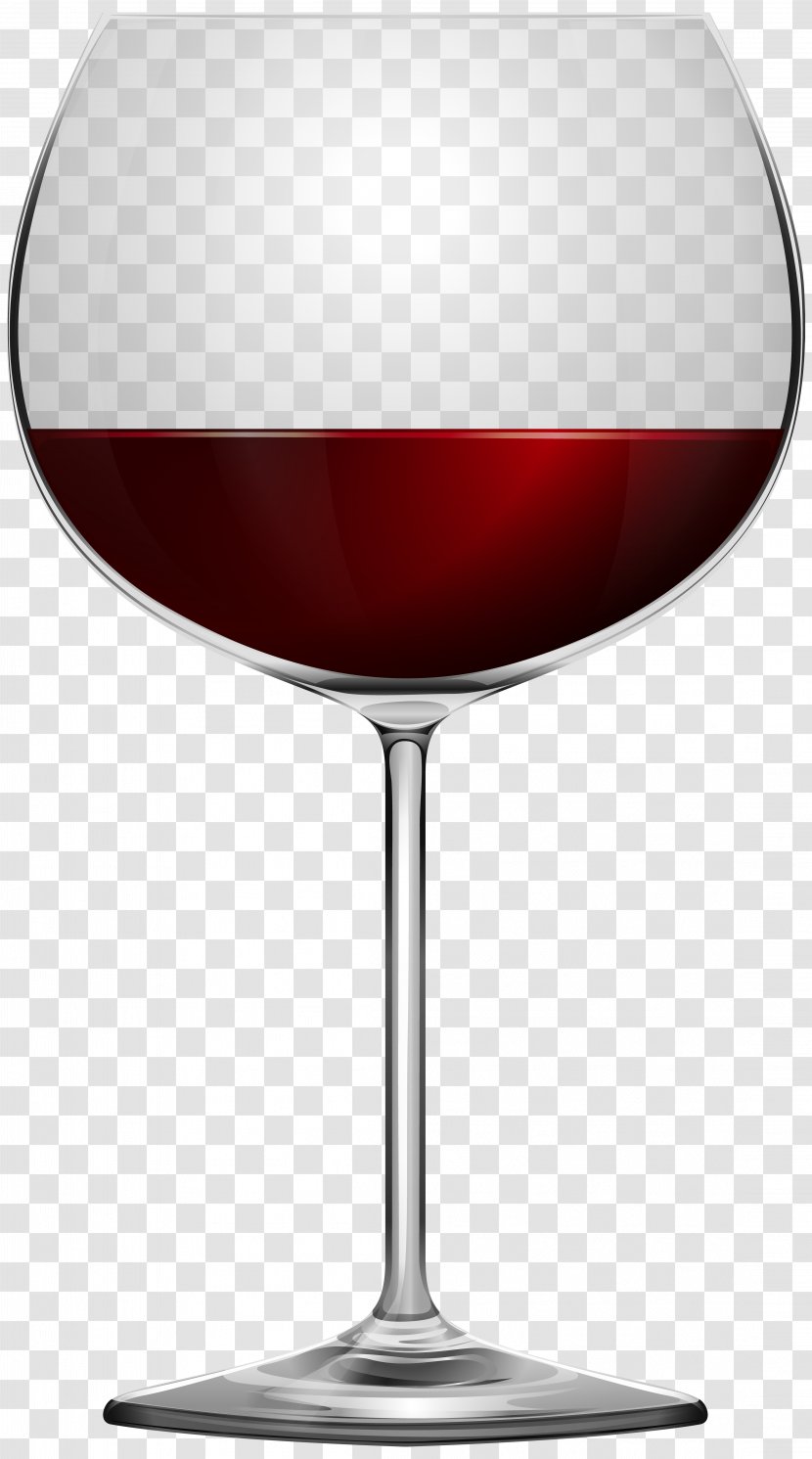 Wine Glass Red Stemware Clip Art - Butterfly Transparent PNG