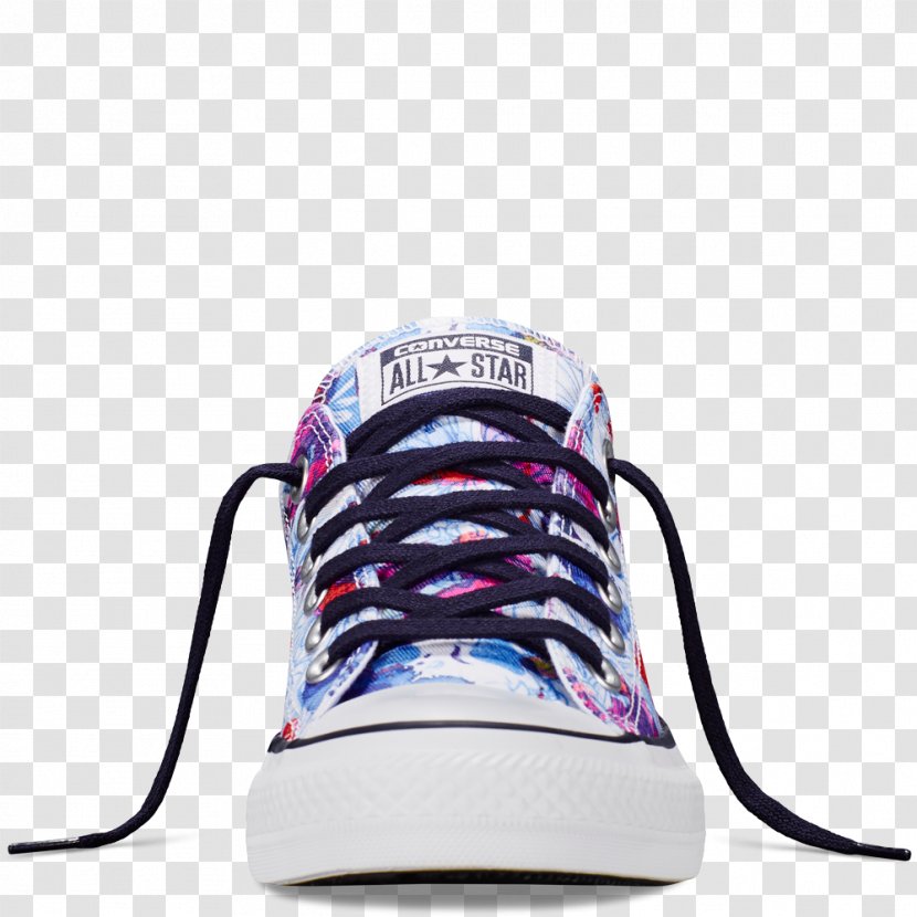 Sneakers Converse Chuck Taylor All-Stars Shoe Sportswear - Footwear - Watercolor Flower Blue Transparent PNG
