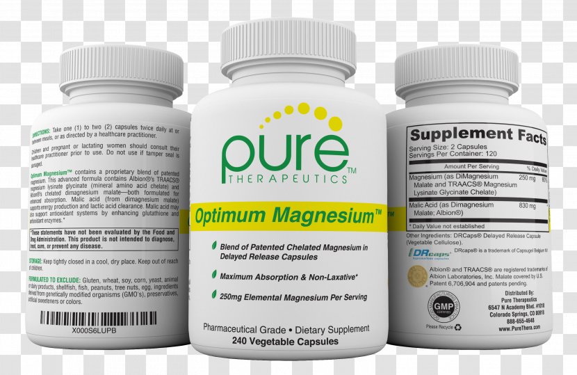Dietary Supplement Magnesium Glycinate Therapy B Vitamins - Nootropic - Health Transparent PNG