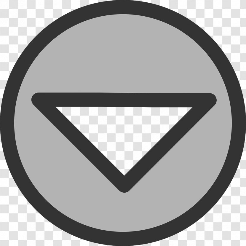 Arrow Button Clip Art - Symbol - Down Transparent PNG