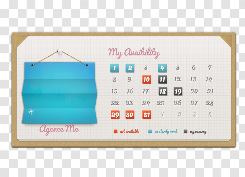 User Interface Design Graphical - Material - Calendar Transparent PNG