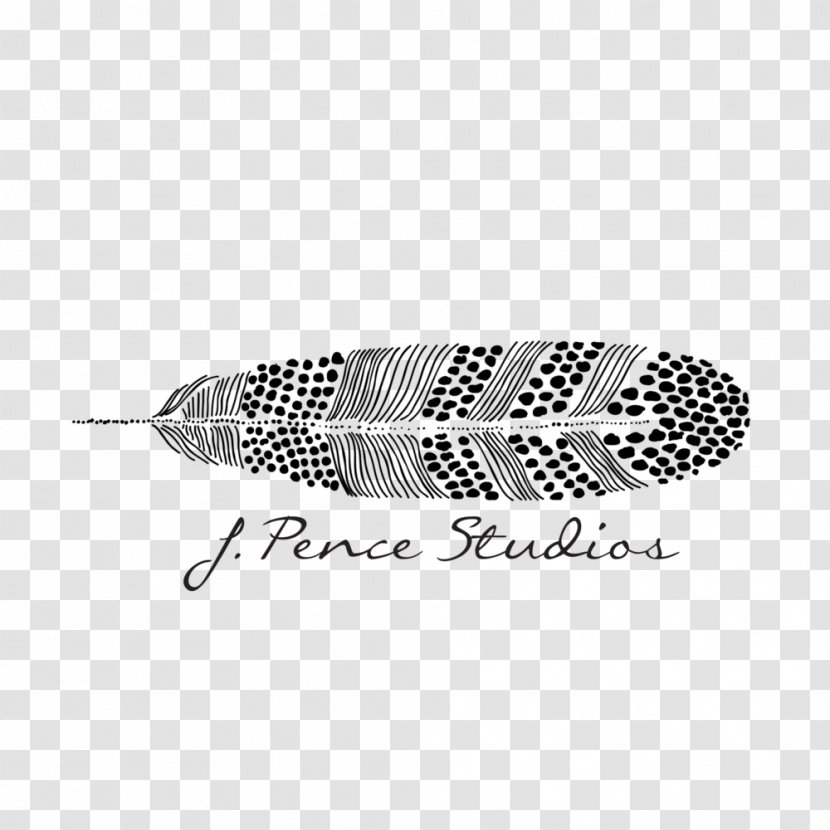 Feather Font - Black And White Transparent PNG